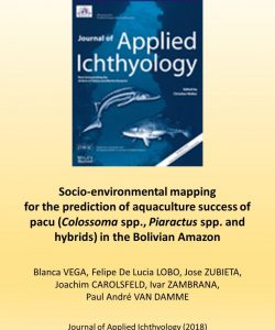 Mapeo de la aptitud para las acuicultura de las diferentes regiones de Bolivia